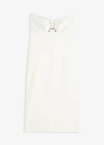 Bandeau kleid mit glänzendem - mit,