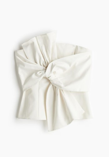 Bandeau top aus twill mit - h&m,
