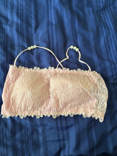 Spitzen bandeau top rosa - spitzen,