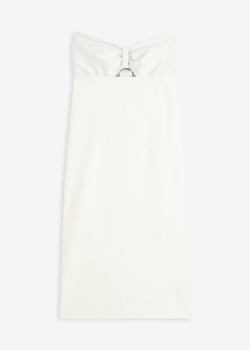 Bandeau kleid mit glänzendem - bandeau-kleid,
