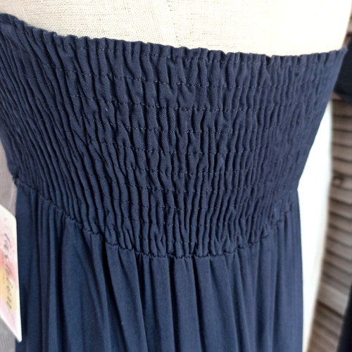 Damen bandeau midi kleid - bandeau, 💙