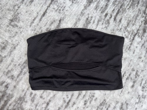 Schwarzes bandeau top mit - bandeau-top,