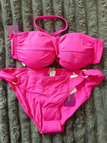 Lascana bandeau bikini pink - lascana,