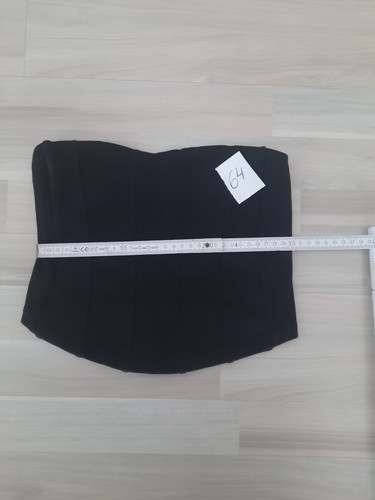 64.Schwarz trägerlos bandeau